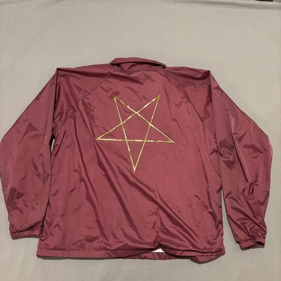 Thrasher Jacket Large Red Windbreaker Skateboard Lightweight Outdoor Y2K Grunge - Picture 6 of 7